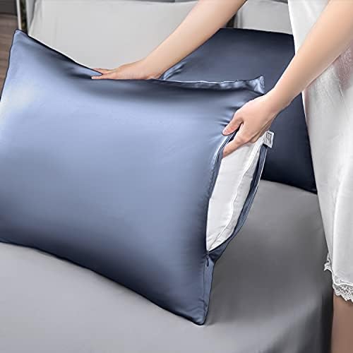 Mulberry Silk Pillowcase for Hair and Skin, Standard Size Cooling Silk Pillow - Image 6