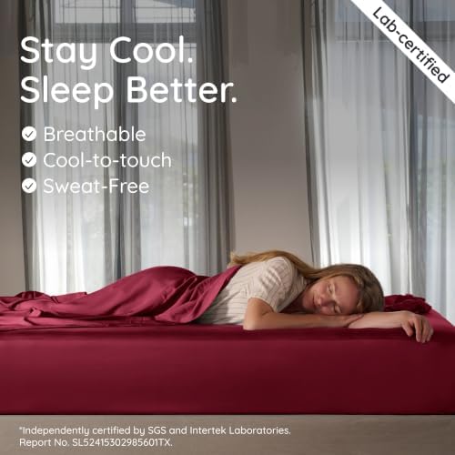 Bambaw 100% Viscose Derived from Bamboo Fitted Sheet Only, Full Size Fitted Bed - Image 3