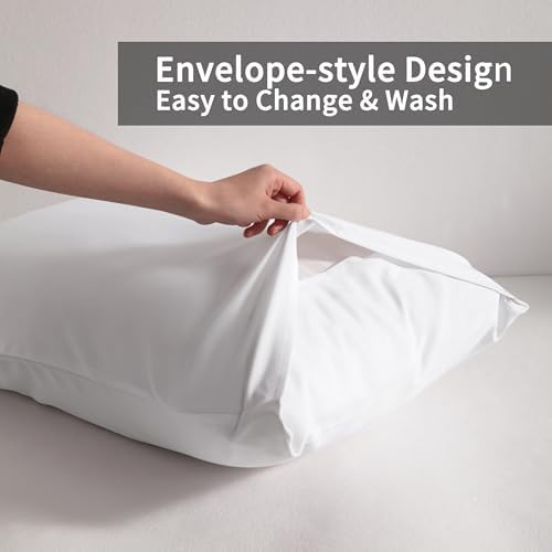 King Pillow Cases, 2 Pack, 20x36 in, Microfiber - Image 3