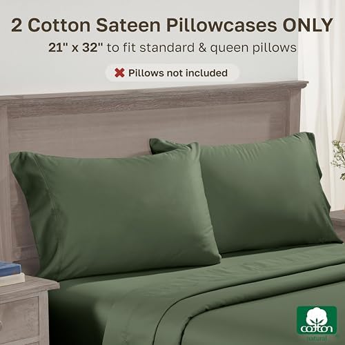 California Design Den 600 TC Set of 2 Queen Size Pillowcases - Image 3