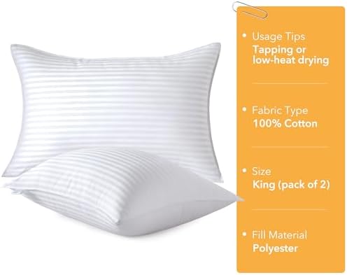 Oubonun King Size Pillows Set of 2, 20 x 36 Inch - Image 4