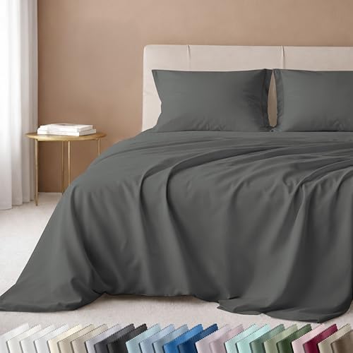 California Design Den Luxury 600 Thread Count Cotton Bed Sheets Queen Set by CaliforniaDesignDen