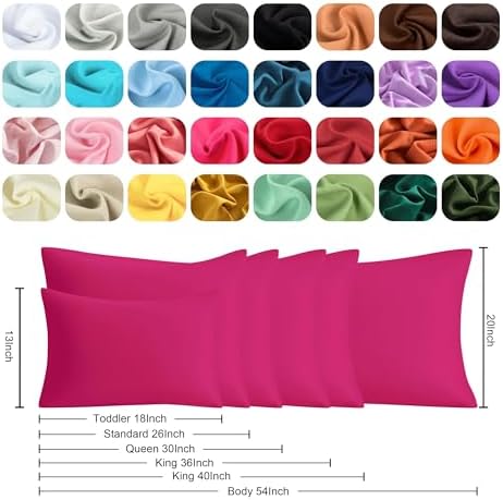 Body Pillow Cases, 2 Pack, 20x54 in, Microfiber - Image 6