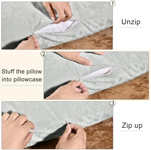 PHF Truly Velvet Body Pillowcase 20" x 54", No Insert - Image 4
