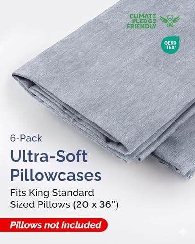King Standard Pillow Cases Set of 6 - Image 2