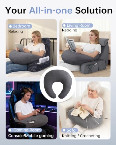 ENITYA Extra Large Ergonomic Reading Pillow - Image 4