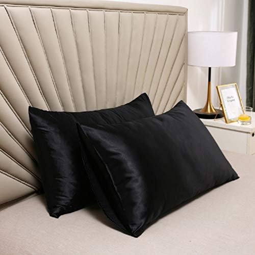 Satin Pillowcases Set of 2, Queen Size Cooling Pillow Cases - Image 3