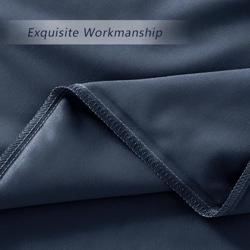 Navy Standard Size Pillow Cases Set of 2, Microfiber - Image 5