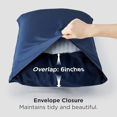 Bedsure King Size Pillow Cases Set of 2, 100% Rayon Derived from Bamboo - Image 5