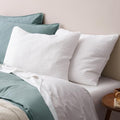 PHF Ultra Soft Waffle Pillow Shams Cal King 20"x40", No Insert by PHF