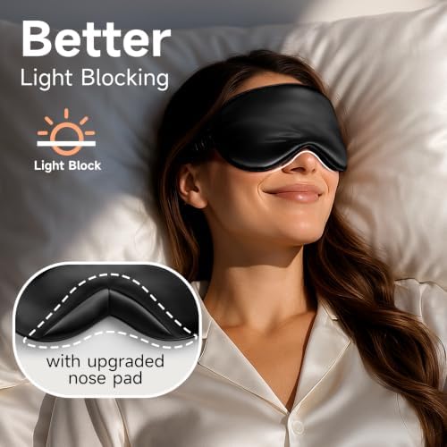 Umisleep Sleep Mask 100% Pure Mulberry Silk, 22 Momme Eye Masks - Image 4