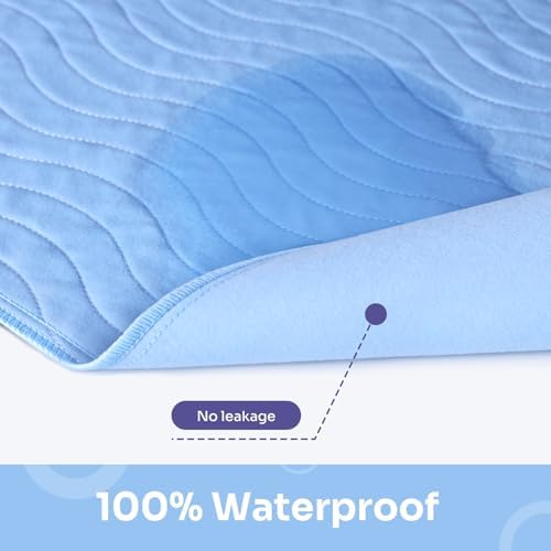 Washable Underpads, 4 Pack, Reusable Bedwetting Incontinence Pads - Image 4