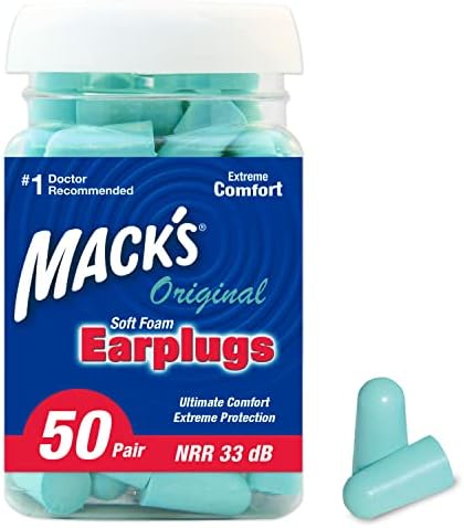 Mack's Original Soft Foam Earplugs, 50 Pair by Macks