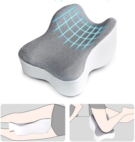 Knee Leg Pillow for Side Sleepers Sleeping, Long 13.8" by GESTONE