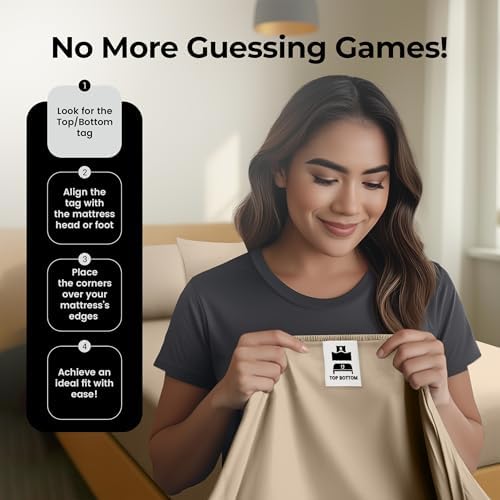 Pack of 2 Queen Fitted Sheet, Fits Up to 15 Inch Deep Pocket - Image 4