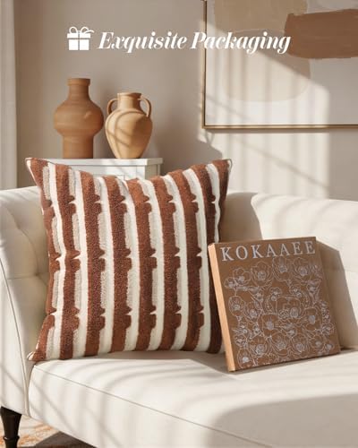 Fall Embroidered Throw Pillow Cover 18x18 Inch - Image 6