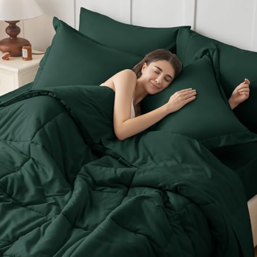 JOLLYVOGUE Twin Comforter Set, Ultra-Soft Bed in a Bag Twin Size 5 Pieces - Image 6