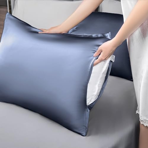 Mulberry Silk Pillowcase for Hair and Skin, Cooling Silk Pillow Case - Image 2