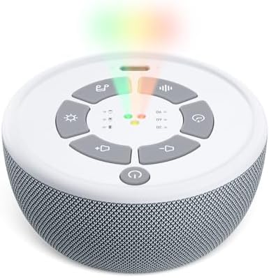 Dreamegg Portable White Noise Sound Machine, 4-7-8 Guided Visual Meditation by Dreamegg