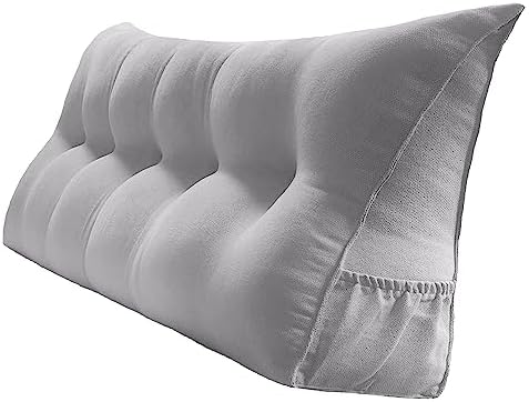 Peachwell Handmade Headboard Pillow-Queen Wedge Support Large Bolster Cushion by PEACHWELL