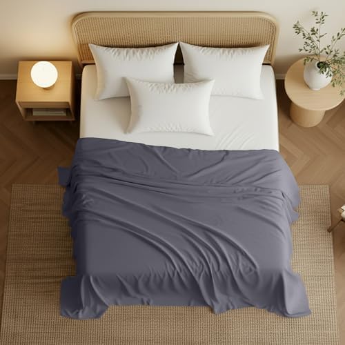 Twin XL Size Flat Sheet Only, Ultra Soft & Breathable Hotel Sheets - Image 3