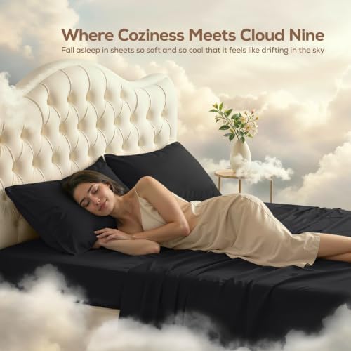 King Sheets Set, 4 Pieces 16" Deep Pocket Hotel Luxury Bed Sheets - Image 4