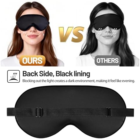 Sleep Mask for Women & Men, Soft Silk Eye Mask - Image 5
