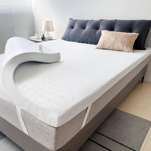 Airensky 2 Inch Memory Foam Mattress Topper, Cooling Gel High Density by Airensky