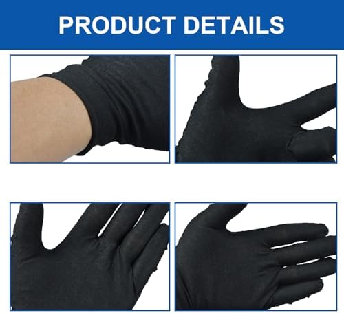 3 Pairs Cotton Gloves for Dry Hands Sleeping, Soft Sleep Gloves for Eczema - Image 3