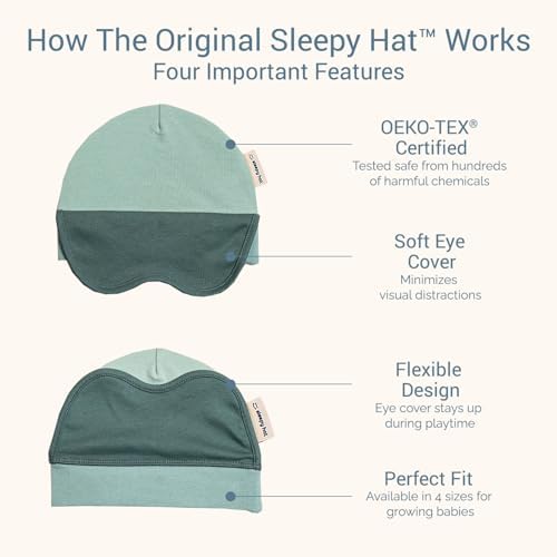 The Original Baby Sleep Mask & Soft Eye Shade – Newborn, Sun Hat & Beanie – - Image 6