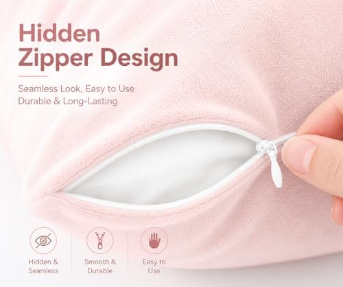 EVOLIVE Micromink Euro Sham Cover 26"x26", Hidden Zipper, 1 Pack - Image 6
