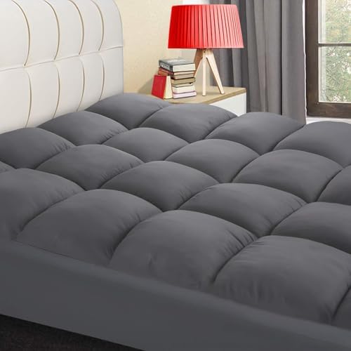 COONP King Mattress Topper, Extra Thick Pillow Top Mattress Pad Cover by COONP