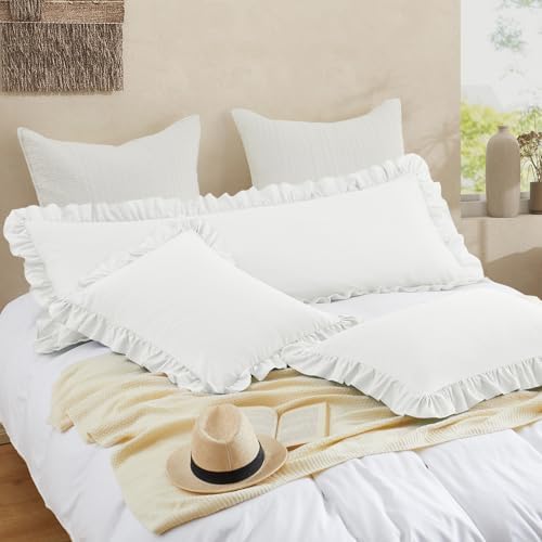 Ruffled Pillow Cases, King 20"x36" - Image 3