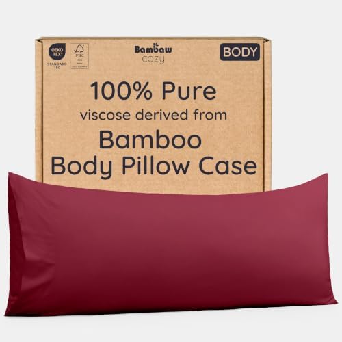 Bambaw 100% Viscose Derived from Bamboo Body Pillow Case 20x54 by Bambaw