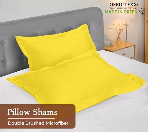 Royale Linens Microfiber Standard Size Pillow Shams Set of 2 - Image 3