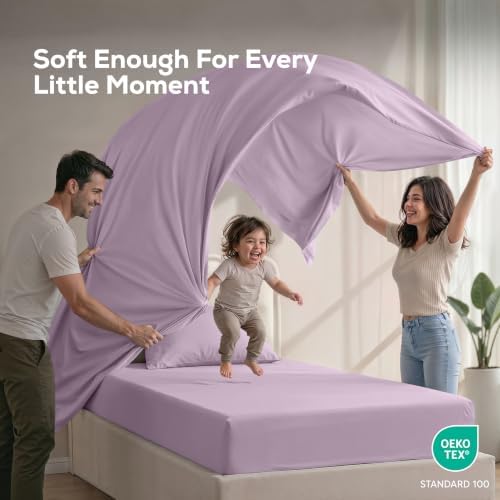 Twin XL Sheets Set, 3 Pieces 16" Deep Pocket Hotel Luxury Sheets - Image 5