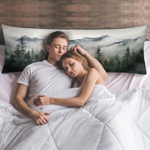 Foggy Forest Body Pillow Cover Long Pillowcase - Image 6