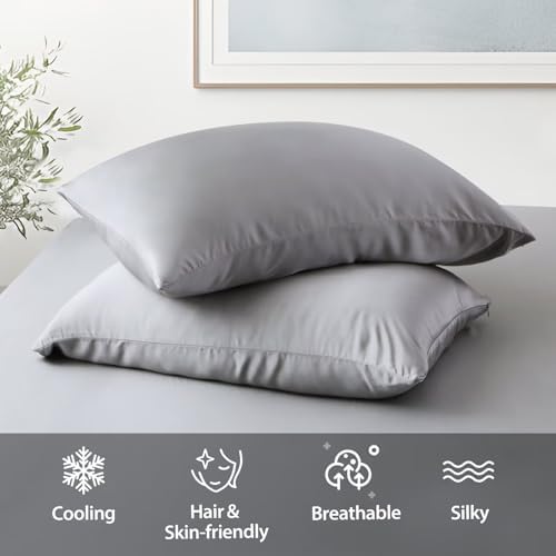 4 Pack Cooling Pillow Cases, Viscose Derived from Bamboo Pillow Protectors - Image 5