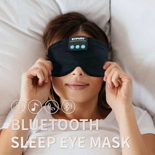 Sleep Mask Bluetooth 5.4 Headphones Soft Wireless Headband Eye Mask Blackout - Image 5