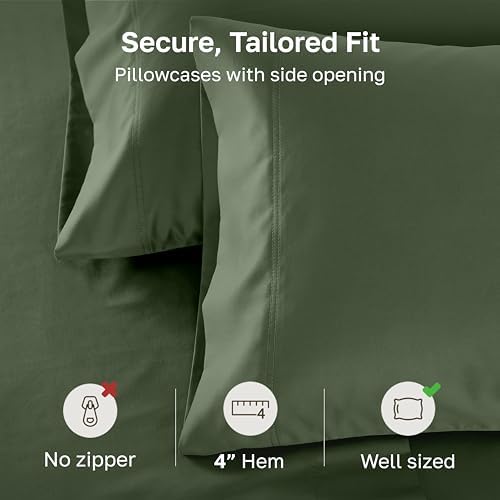 California Design Den 600 TC Set of 2 Queen Size Pillowcases - Image 4