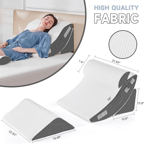 Yojoker 4PCS Orthopedic Bed Wedge Pillow Set - Image 4