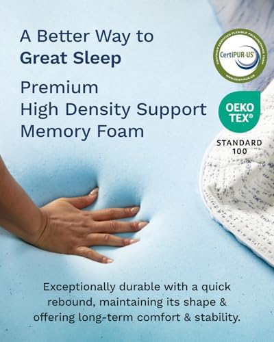 Viscosoft 3 Inch Memory Foam Mattress Topper Full XL - Image 4