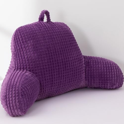 A Nice Night Purple 18.5" Bed Wedge Reading Pillows - Image 6