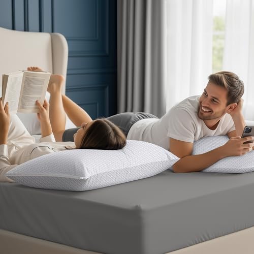 Utopia Bedding Shredded Memory Foam Pillows, Cooling Pillow, 2 Pack - Image 3