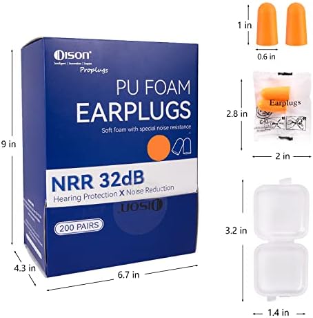 Dison 200Pairs Foam Ear Plugs for Sleeping - Image 5