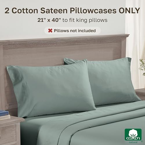 CALIFORNIA DESIGN DEN Luxuriously Soft Hotel Quality 600 Thread Count, 100% - Image 3
