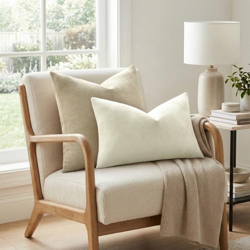 decorUhome Chenille Decorative Throw Pillow Covers 20x20 Set of 2 - Image 4