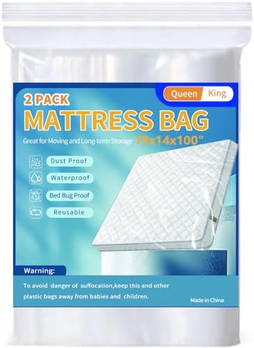 Mattress Bags for Moving Storage, Mattress Protector Cover, Waterproof Mattress by Zangboer