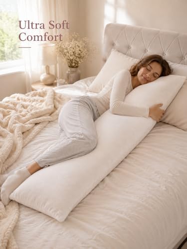 eevolive Plush Body Pillow Cover 21"x54", Hidden Zipper - Image 4
