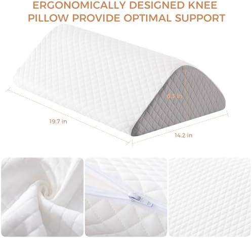 Knee Wedge Pillow 6.3'' for Post-Surgery Recovery-Leg Elevation Support for - Image 2